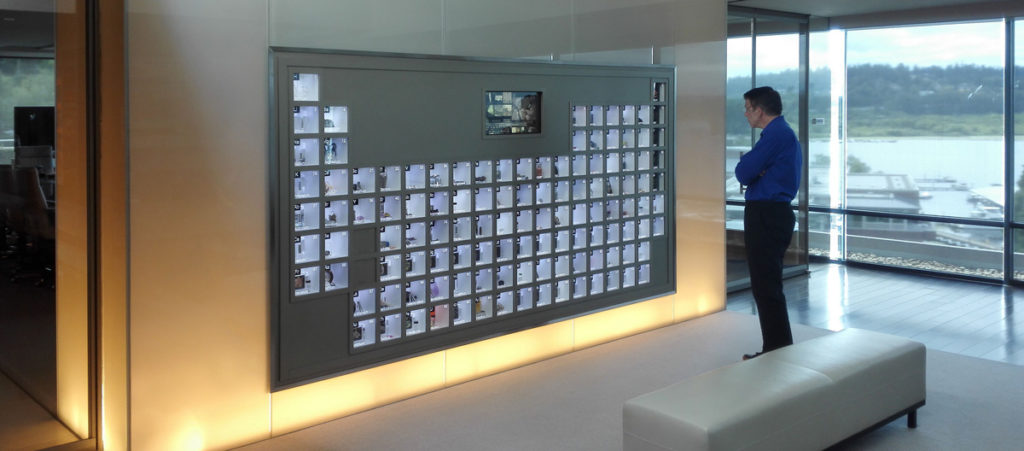 Periodic table bespoke displays real elements | 118Displays
